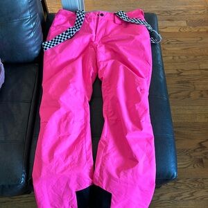S M N Smaining pink snow pants (never worn)